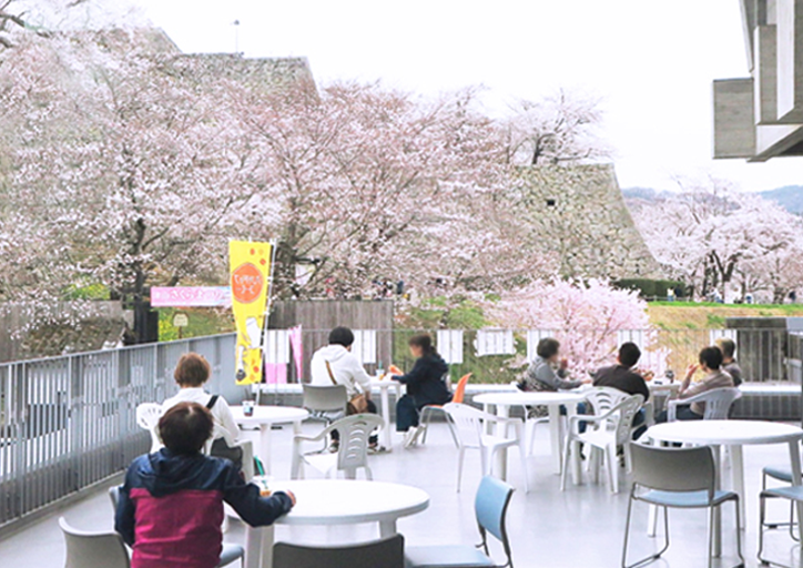 テラスカフェ in 津山文化センター